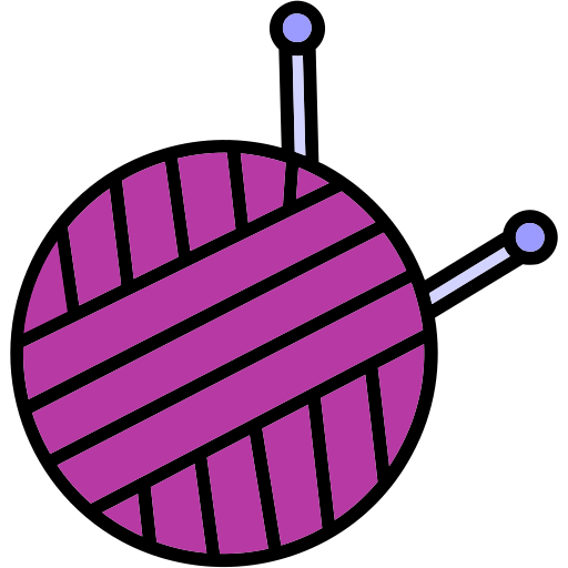 tejido de punto Generic color lineal-color icono