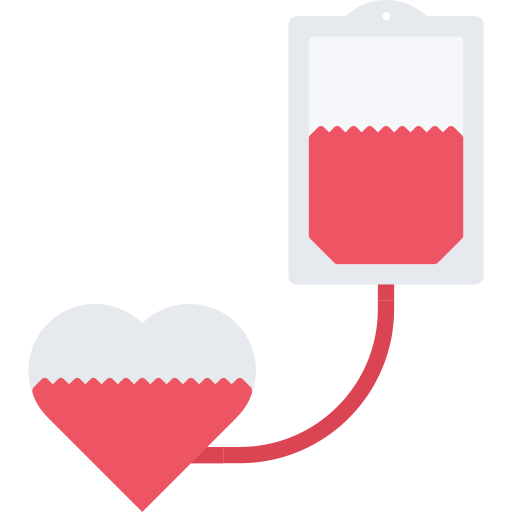 transfuzja krwi Coloring Flat ikona