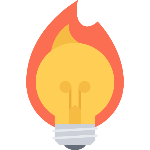 Bulb Coloring Flat icon