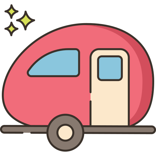 camper Flaticons Lineal Color icona