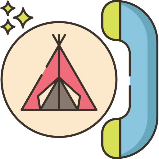 campingplatz Flaticons Lineal Color icon