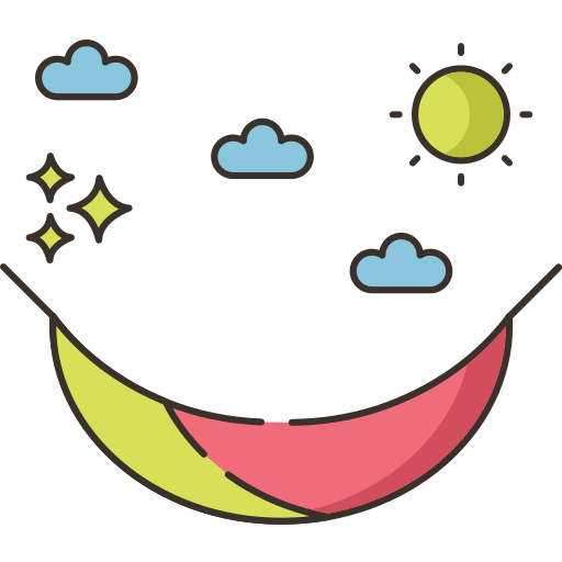 Hammock Flaticons Lineal Color icon