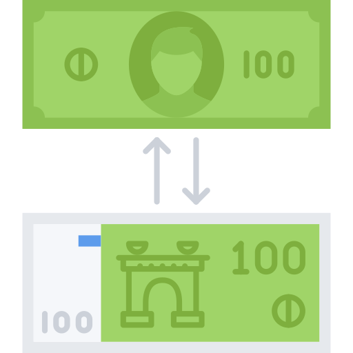 Exchange Coloring Flat icon