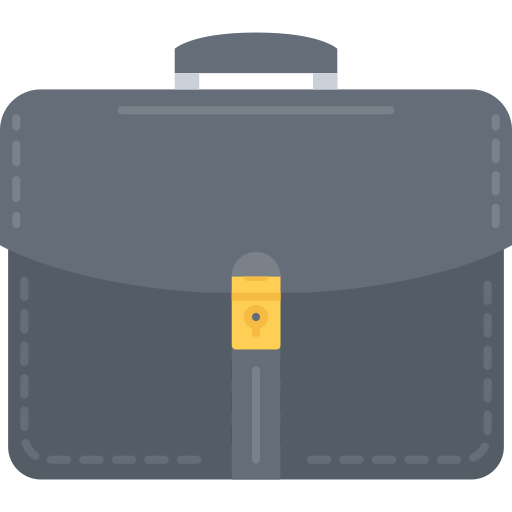 Briefcase Coloring Flat icon