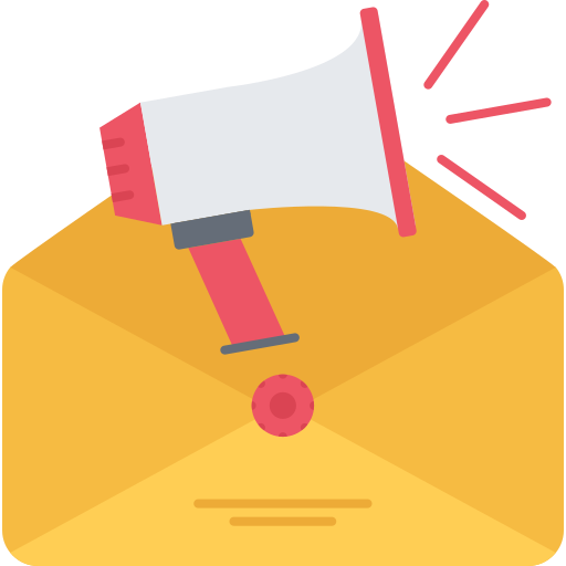 Mail Coloring Flat icon