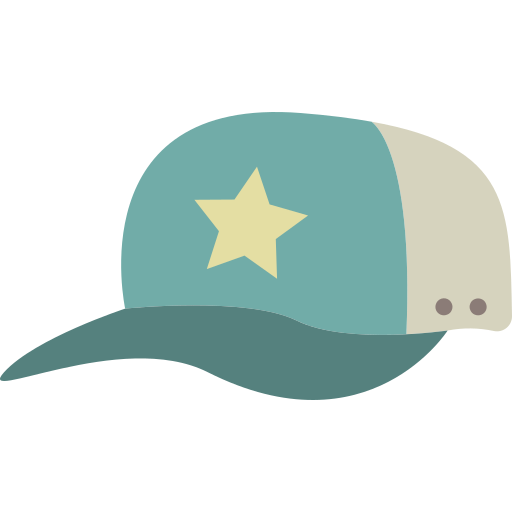 Baseball cap Winnievizence Flat icon