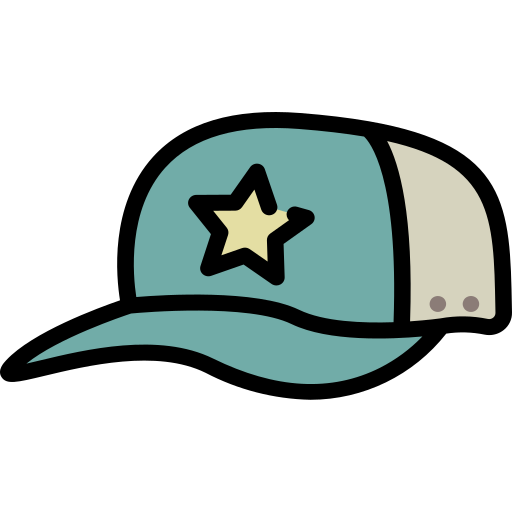 야구 모자 Winnievizence Lineal color icon