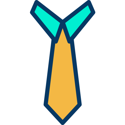 krawat Kiranshastry Lineal Color ikona