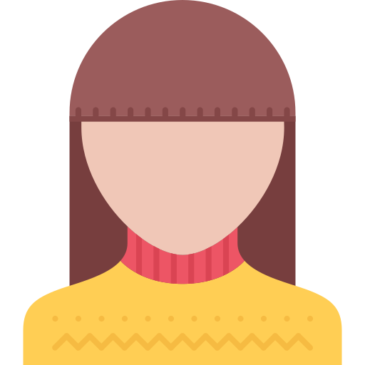 Женщина Coloring Flat иконка