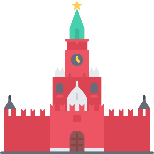kremlin Coloring Flat icoon
