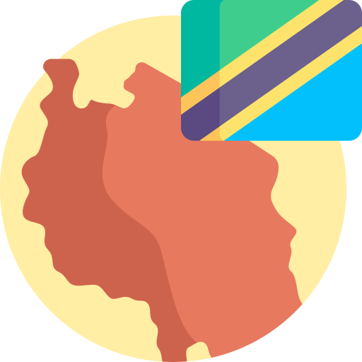 tanzania Detailed Flat Circular Flat ikona