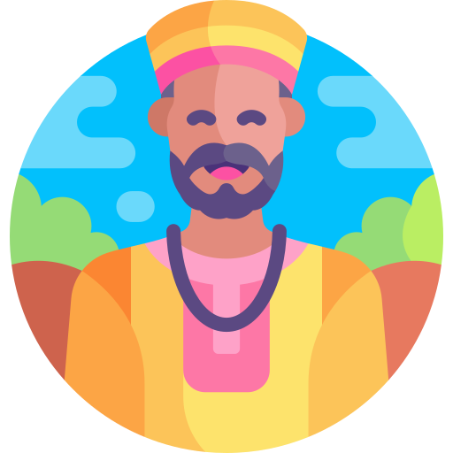 African man Detailed Flat Circular Flat icon