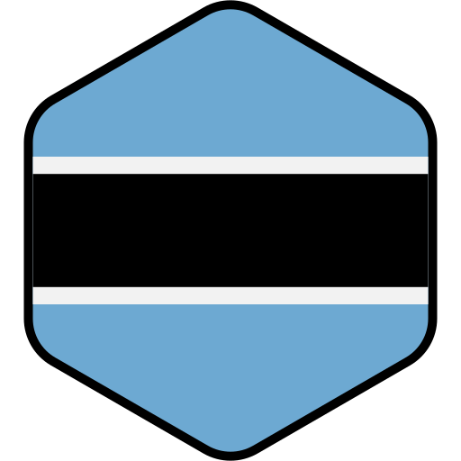 bandera de botsuana Generic color lineal-color icono