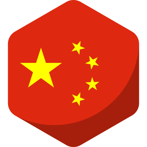 China flag Generic color fill icon