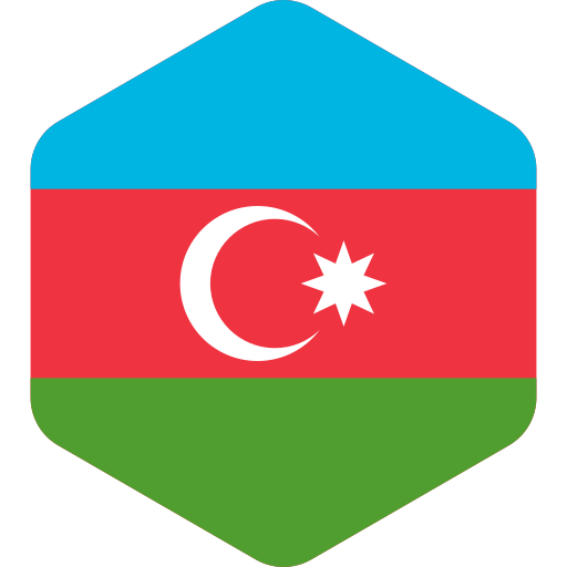 bandiera dell'azerbaigian Generic color fill icona