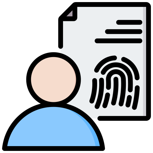 Biometric data Generic color lineal-color icon