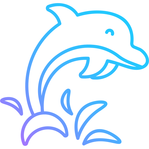 delfín Generic gradient outline icono