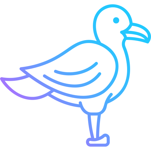 Seagull Generic gradient outline icon