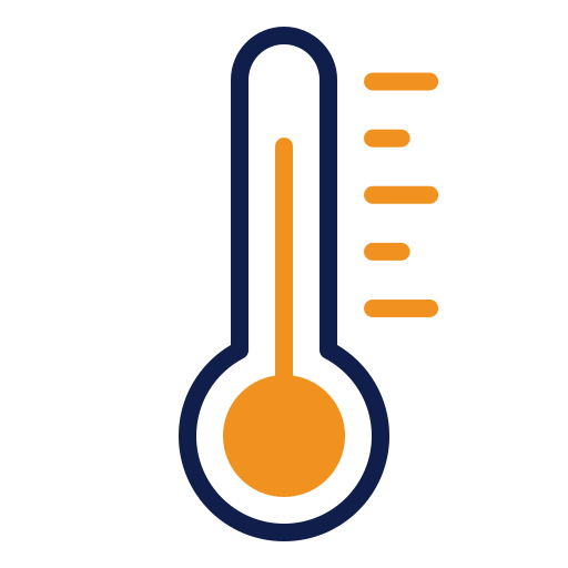 thermomètre Generic color outline Icône