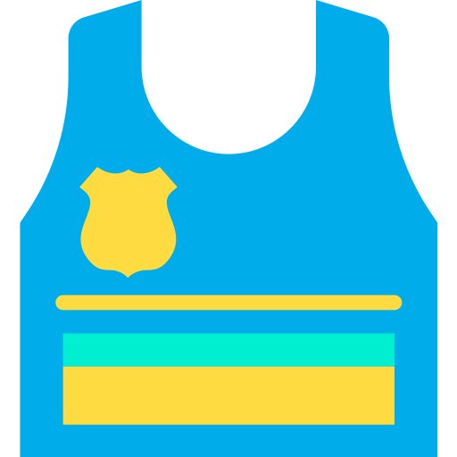 Police vest Kiranshastry Flat icon