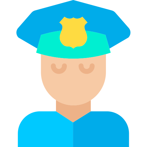 polizist Kiranshastry Flat icon