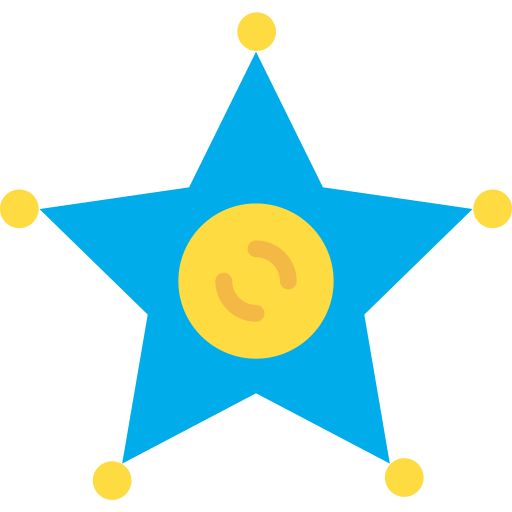 シェリフ Kiranshastry Flat icon