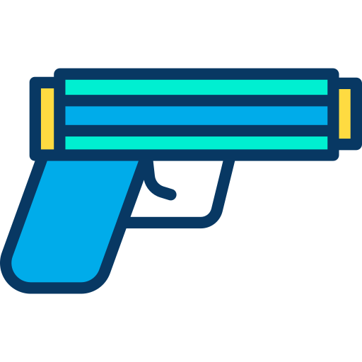 Pistol Kiranshastry Lineal Color icon