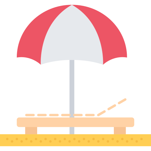 strandstuhl Coloring Flat icon