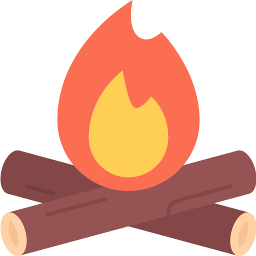 fuoco Coloring Flat icona