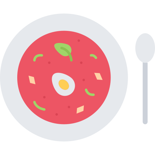 Суп Coloring Flat иконка