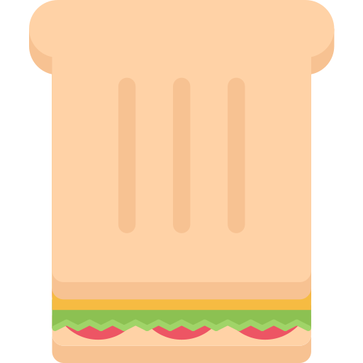sandwich Coloring Flat icon