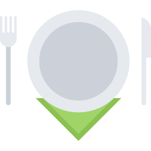 Restaurant Coloring Flat icon