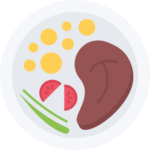 Carne Coloring Flat icono