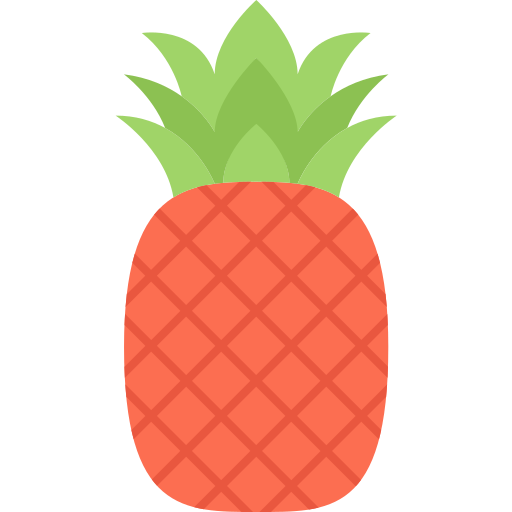 Piña Coloring Flat icono