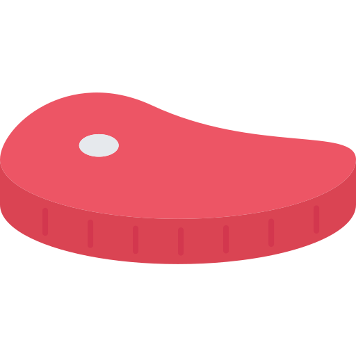 Meat Coloring Flat icon