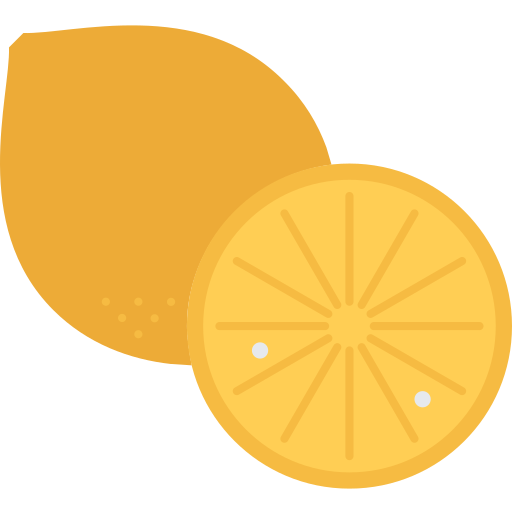 Lemon Coloring Flat icon