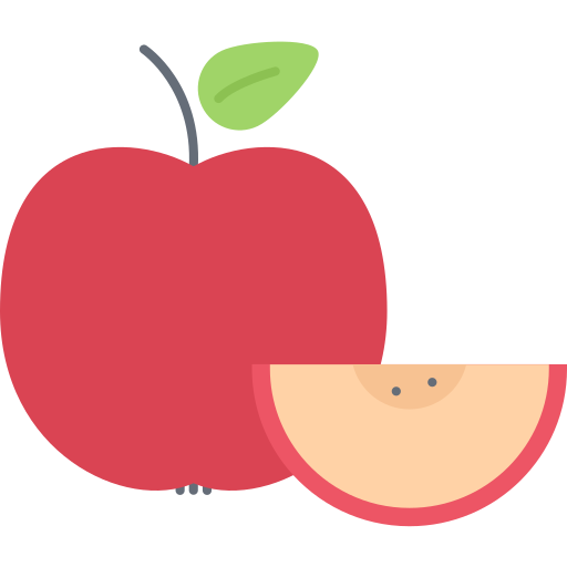 りんご Coloring Flat icon