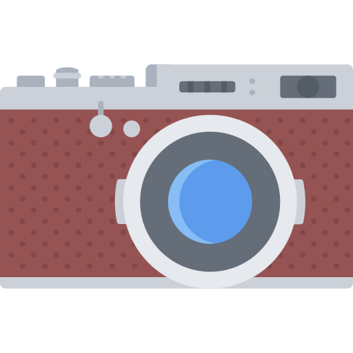 camera Coloring Flat icoon