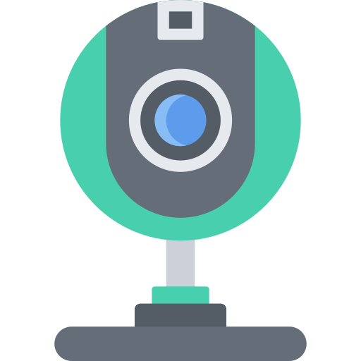 webcam Coloring Flat icona
