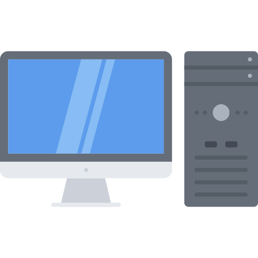 Computer Coloring Flat आइकन