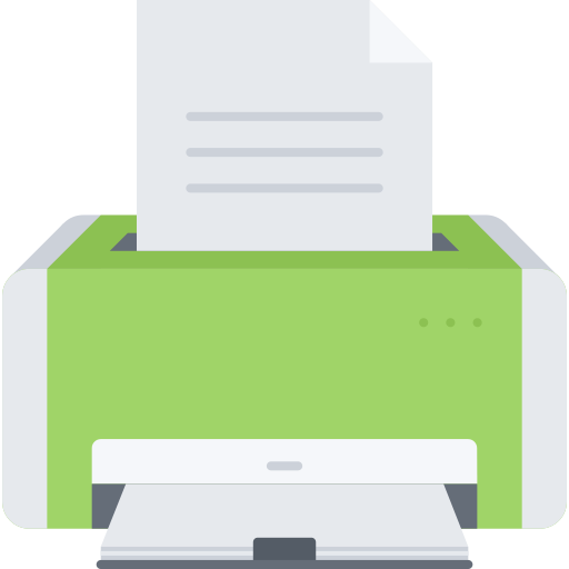 printer Coloring Flat icoon