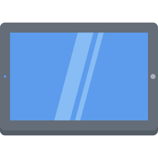 tablette Coloring Flat Icône