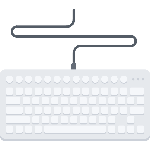 Keyboard Coloring Flat icon