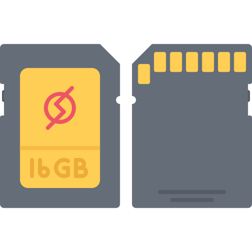 Sd card Coloring Flat icon