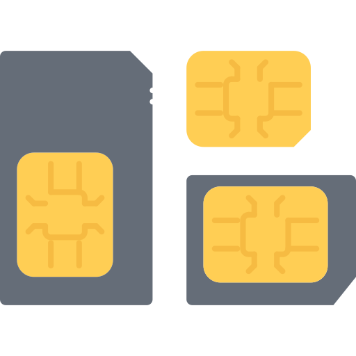 Tarjeta SIM Coloring Flat icono