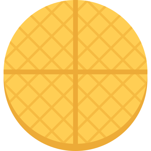 wafer Coloring Flat icon