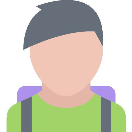 Backpack Coloring Flat icon