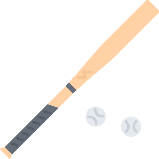 野球 Coloring Flat icon