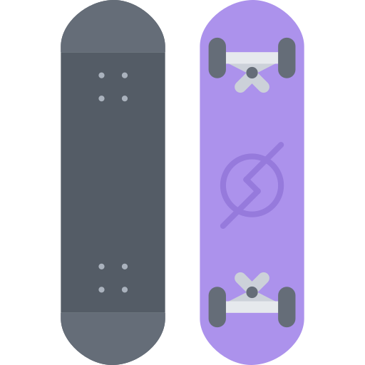 skateboarden Coloring Flat icoon