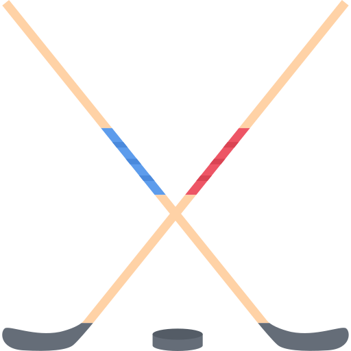 kij hokejowy Coloring Flat ikona